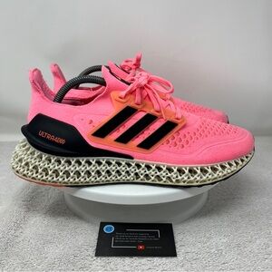 Adidas Ultra 4DFwd Shoes Men’s Size 8.5 Pink Black Retro Mesh Sneakers GV9063